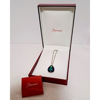 バカラ(Baccarat)の美品 Baccarat バカラ プシデリック ネックレス スカラベブルー(ネックレス)