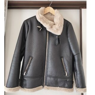 ザラ(ZARA)のZARAレディースアウター　ライダース　ボアライダース(ライダースジャケット)