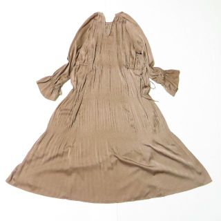 エミアトリエ(emmi atelier)の美品 emmi マジョリカ プリーツワンピース 長袖ワンピース 1サイズ(ロングワンピース/マキシワンピース)