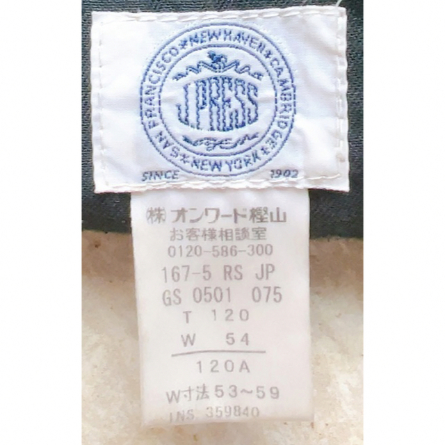 美品 120cm J.PRESS キッズ　スーツ 入学式　七五三 お受験
