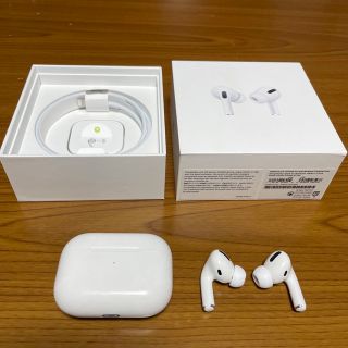 【大幅値下げ中！】AirPodsPro美品  イヤーピース新品交換済(ヘッドフォン/イヤフォン)