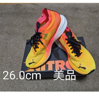 PUMA - プーマ ディヴィエイト ニトロ エリート ファイアーグロー 26.0
