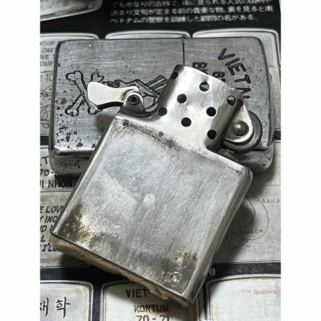 ベトナムZIPPO】本物 1967年製ベトナムジッポー「髑髏