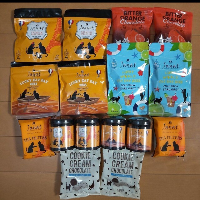 カルディ 猫の日 ジャンナッツ 紅茶 お菓子 16点 まとめ売り セット カルディ 紅茶 猫の日2023