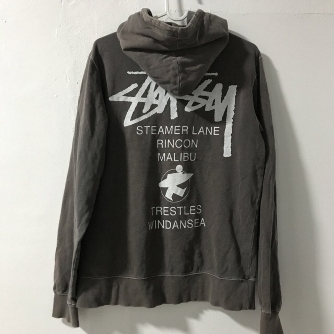 STUSSY ステューシー パーカー プルオーバー グレー MTV コラボ