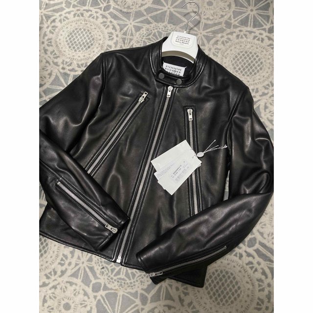 メーカー再生品】 Maison Martin Margiela MaisonMargiela メゾンマルジェラ 5ZIP ハの字ライダース  ライダースジャケット