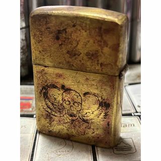 ジッポー(ZIPPO)の【ベトナムZIPPO】本物 1970年製ベトナムジッポー「髑髏」(その他)