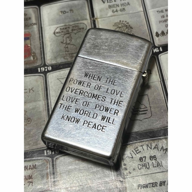 【ベトナムZIPPO】本物 1968年製ベトナムジッポー「199歩兵旅団」スリム