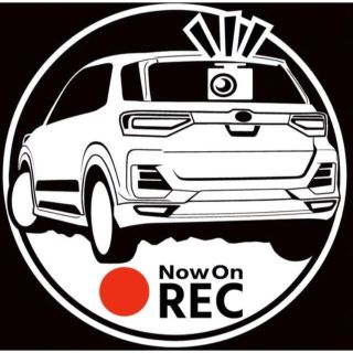 トヨタ　ライズ　ドラレコ　ドライブレコーダー　ステッカー　車種やカラー変更可能(車外アクセサリ)