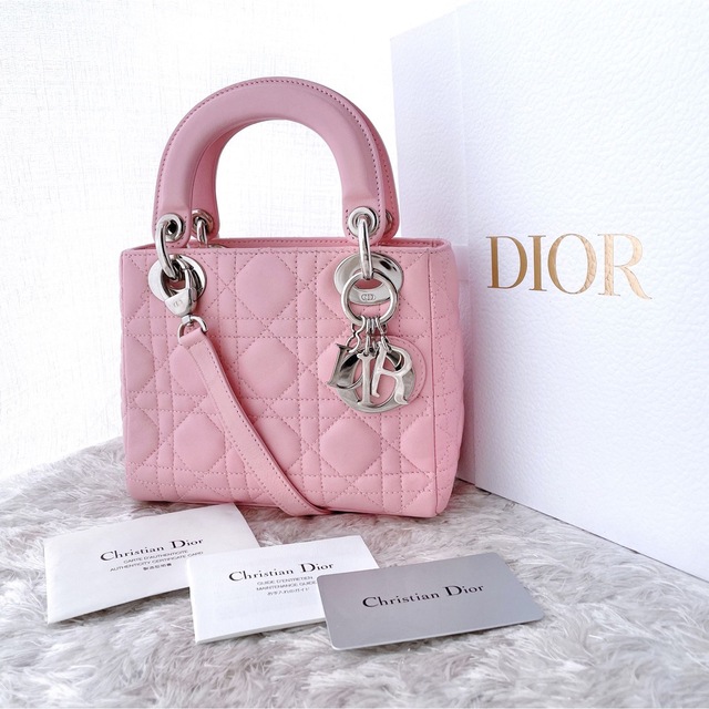 Christian Dior(クリスチャンディオール)のDior レディディオール　ミニ　ショルダーバッグ　ハンドバッグ　極美品 レディースのバッグ(ショルダーバッグ)の商品写真