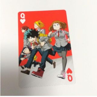 バンダイ(BANDAI)のヒロアカ トランプ カード ♡ 緑谷出久 麗日お茶子 轟焦凍 上鳴電気 峰田実(カード)