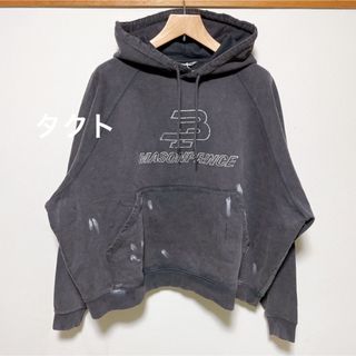 バレンシアガ(Balenciaga)のM.P Studios ダメージウォッシュ加工フーディ　新品未使用　(パーカー)