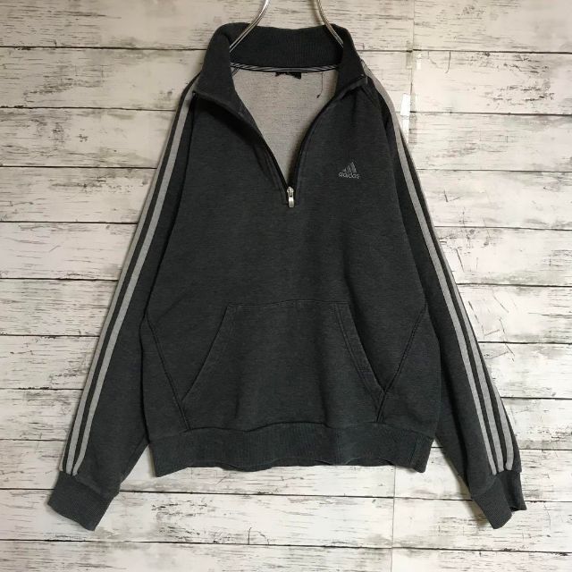 adidas - 【人気定番】アディダス☆刺繍ロゴ入りハーフジップ