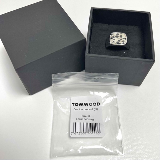 TOM WOOD - 62 新品 トムウッド レオパード スクエア リング 指輪