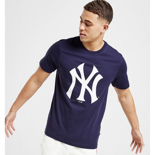 メジャーリーグベースボール(MLB)の海外 ネイビー Ｌサイズ  MLB  NY Yankees BIGロゴ(Tシャツ/カットソー(半袖/袖なし))