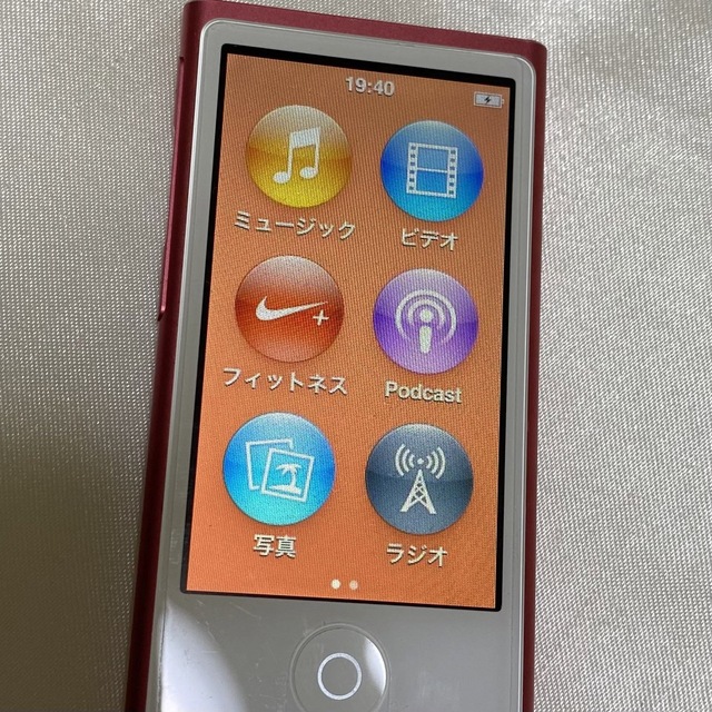 iPod(アイポッド)のiPod nano 第7世代 スマホ/家電/カメラのオーディオ機器(ポータブルプレーヤー)の商品写真