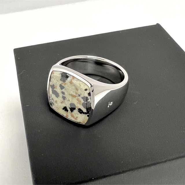 TOM WOOD - 58 新品 トムウッド レオパード スクエア リング TOM WOOD - 58 新品 トムウッド レオパード スクエア リング