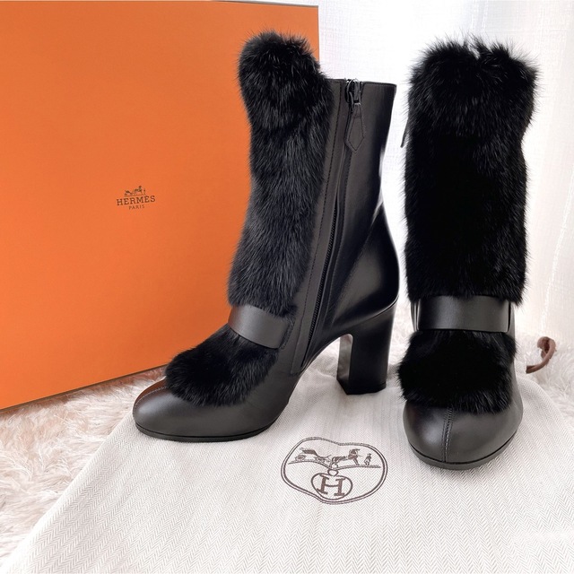 海外激安通販サイト HERMES エルメス サイドジップ ショートブーツ