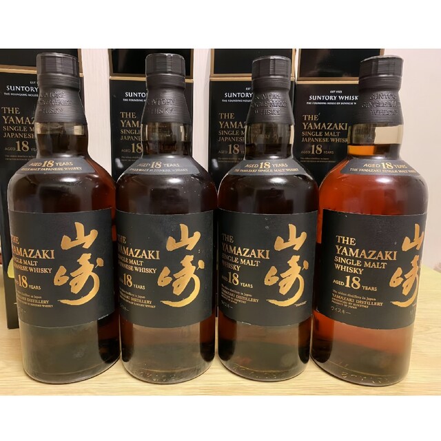4年保証』 サントリー - サントリー ウイスキー 山崎18年 700ml 4本