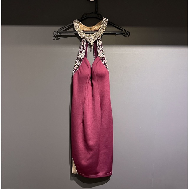 Angle R エンジェルアール キャバ ドレス  ビジュー ホルターネック レディースのフォーマル/ドレス(ナイトドレス)の商品写真