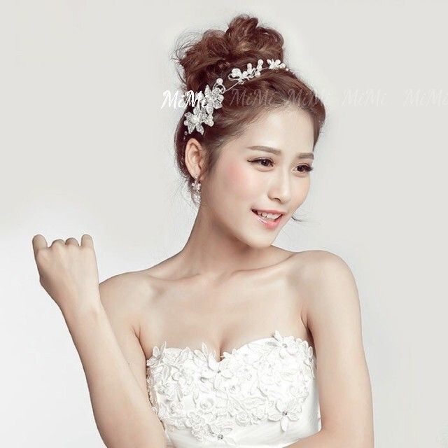 ☆新品ヘッドドレス パール ヘアアクセサリー 結婚式髪飾り