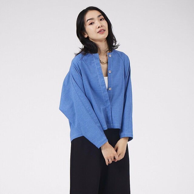 qualite - 【ブルー】【38】《セットアップ対応》デニムライクフォルム