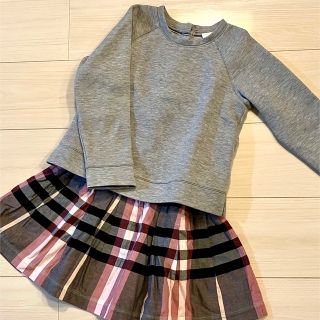 バーバリー(BURBERRY)のBURBERRY CHILDREN トレーナー ワンピース 8Y 135㎝(ワンピース)