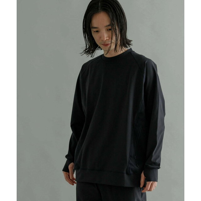 URBAN RESEARCH(アーバンリサーチ)の【NAVY】DAIWA LONG-SLEEVE SWEAT STRETCH MERYL メンズのトップス(スウェット)の商品写真