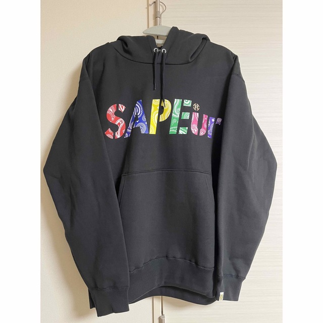 【新品未使用】SAPEur★プルオーバーパーカー★ブラックXL