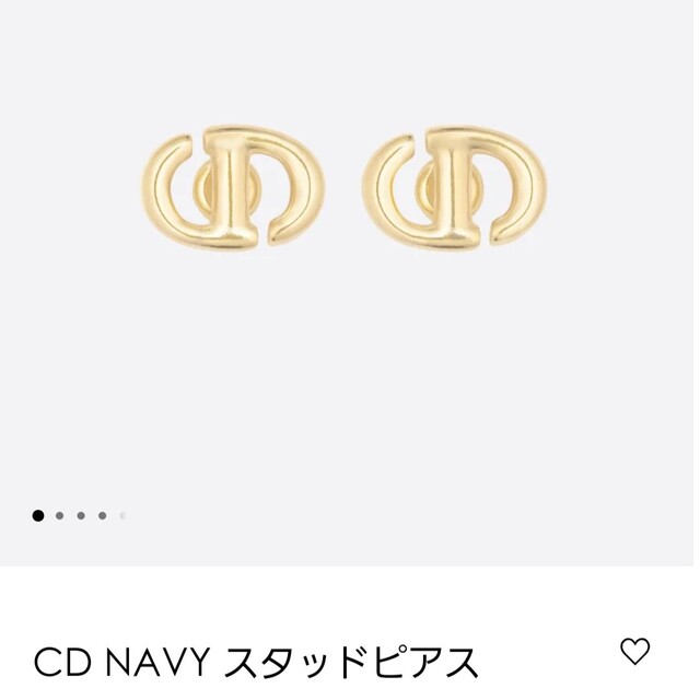 CD NAVY スタッドピアス ゴールド 【お1人様1点限り】 5510円引き