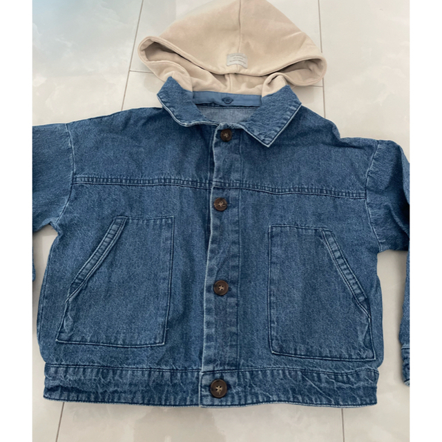 F.O.KIDS(エフオーキッズ)のアプレレクール　デニムジャケット120 キッズ/ベビー/マタニティのキッズ服男の子用(90cm~)(ジャケット/上着)の商品写真