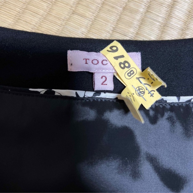 TOCCA(トッカ)のTOCCA バイカラー ワンピース スーツ 黒 美品 9号 サイズ2 フォーマル レディースのフォーマル/ドレス(スーツ)の商品写真