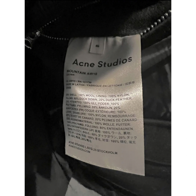 Acne Studios 2016aw ダウンジャケット