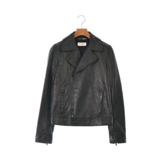 Saint Laurent Paris ライダース 42(XS位) 黒 【古着】【中古】(ライダースジャケット)