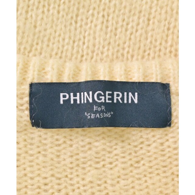 PHINGERIN(フィンガリン)のPHINGERIN フィンガリン ニット・セーター M 黄系 【古着】【中古】 メンズのトップス(ニット/セーター)の商品写真