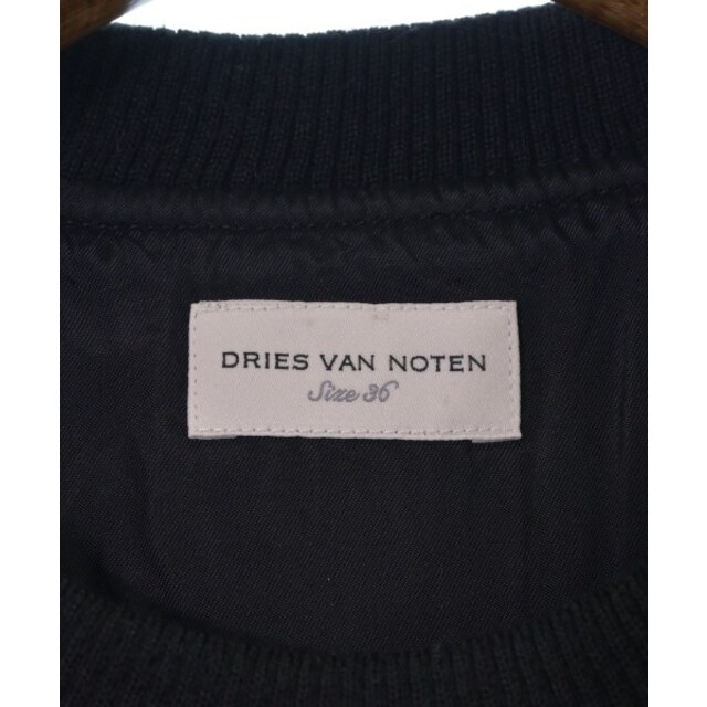 DRIES VAN NOTEN ブラウス 36(XS位) 黒x白(ドット)