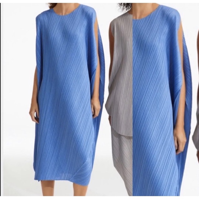 PLEATS PLEASE ISSEY MIYAKE(プリーツプリーズイッセイミヤケ)のPLEATS PLEASE ISSEY MIYAKE ワンピース3ダークネイビー レディースのワンピース(ロングワンピース/マキシワンピース)の商品写真