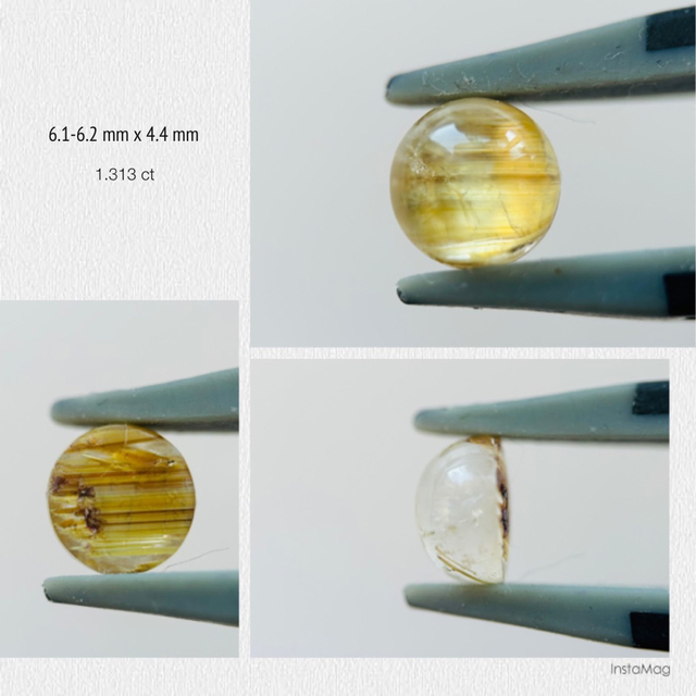 R0304-2)『タイチン』天然ルチルクォーツキャッツアイ 1.313ct | fser.cl