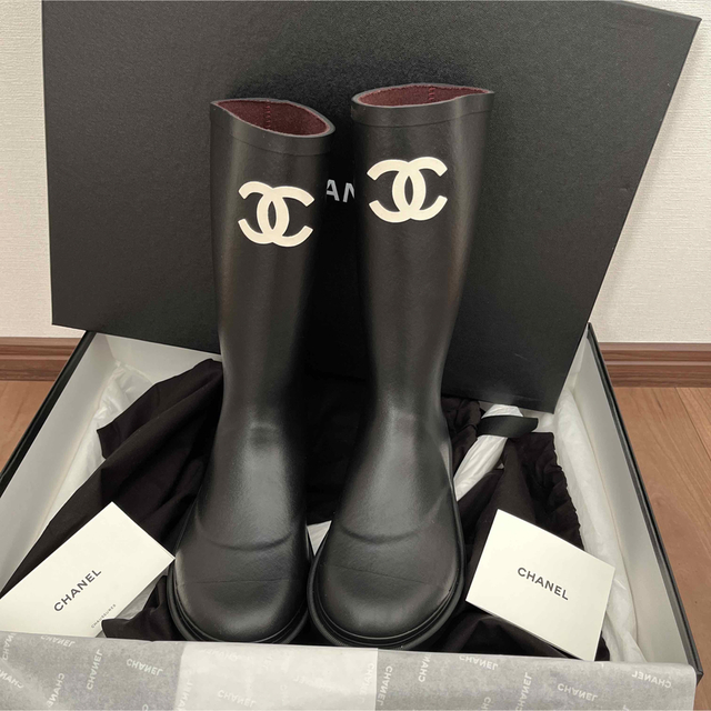 CHANEL レインブーツ 大人気 ブラック 36 | tspea.org