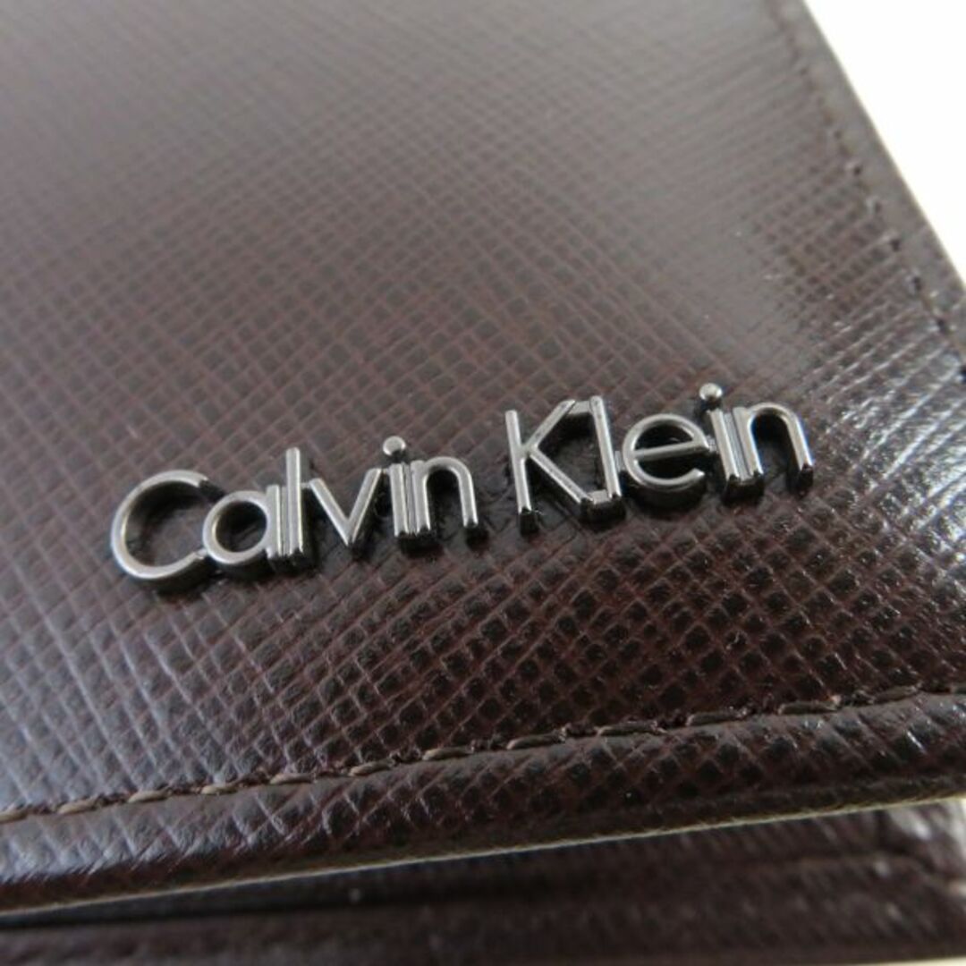 Calvin Klein(カルバンクライン)の未使用 Calvin Klein カルバンクライン 二つ折り財布 ブラウン AY3314C  レディースのファッション小物(財布)の商品写真