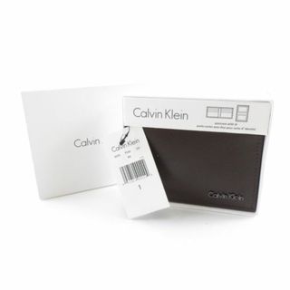 カルバンクライン(Calvin Klein)の未使用 Calvin Klein カルバンクライン 二つ折り財布 ブラウン AY3314C (財布)