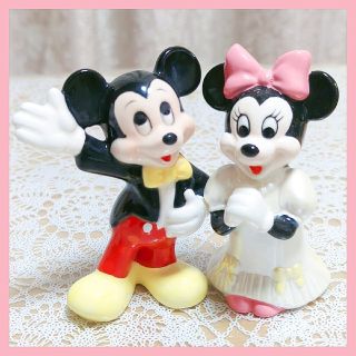 ディズニー(Disney)の❤★激レア品★ミッキーミニー陶器★配送無料(キャラクターグッズ)