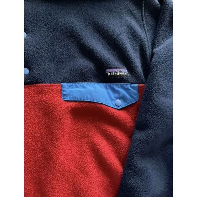 patagonia(パタゴニア)のパタゴニア★シンチラ★スナップt★クラシックレッド★Lサイズ★古着 メンズのジャケット/アウター(その他)の商品写真