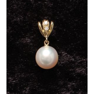 ミキモト(MIKIMOTO)の美品 ミキモト ペンダントトップ K18 アコヤ真珠 レディース(その他)