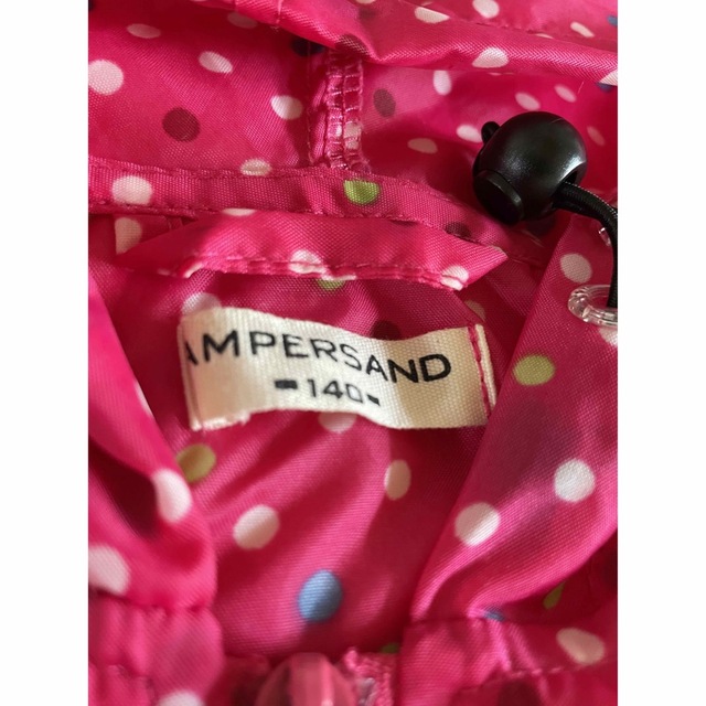 ampersand(アンパサンド)のAMPERSAND ウィンドブレーカー　パーカー　140cm キッズ/ベビー/マタニティのキッズ服女の子用(90cm~)(ジャケット/上着)の商品写真