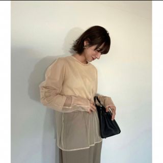 クラネ(CLANE)のclane MESH LAYERED COMPACT TOPS(カットソー(長袖/七分))