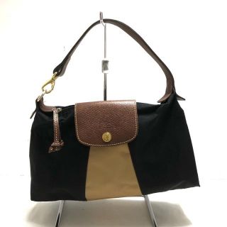 ロンシャン(LONGCHAMP)のロンシャン ハンドバッグ ナイロン×レザー(ハンドバッグ)