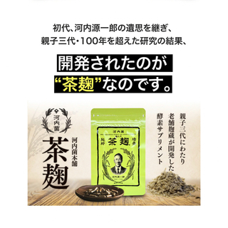 新品　未開封　河内菌　茶麹　62粒入(その他)