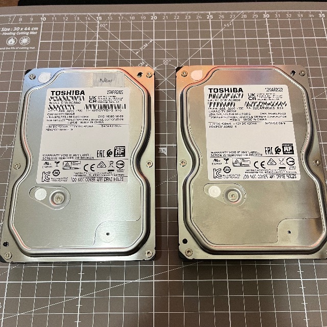 東芝 3.5インチ 500GB SATA HDD ×2本セット