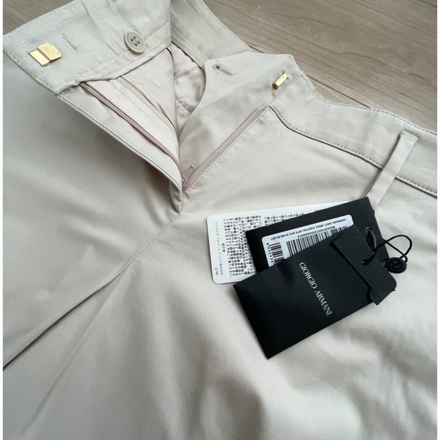 ARMANI』 / アルマーニ ベージュ パンツ スラックス 38サイズ 新品 当